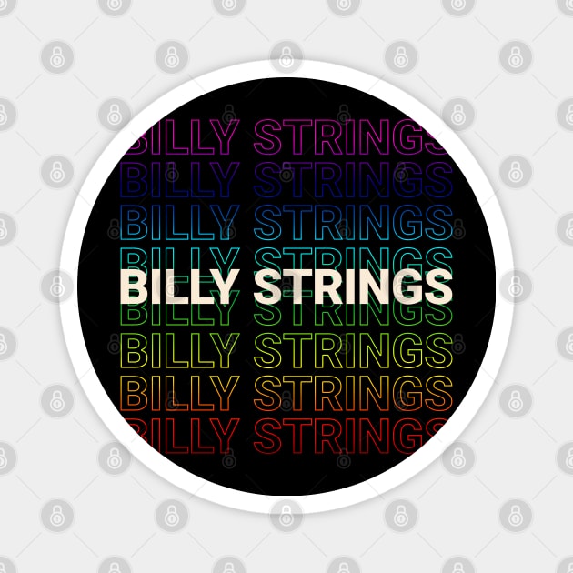 Billy Strings Kinetic Typography Style Magnet by car lovers in usa